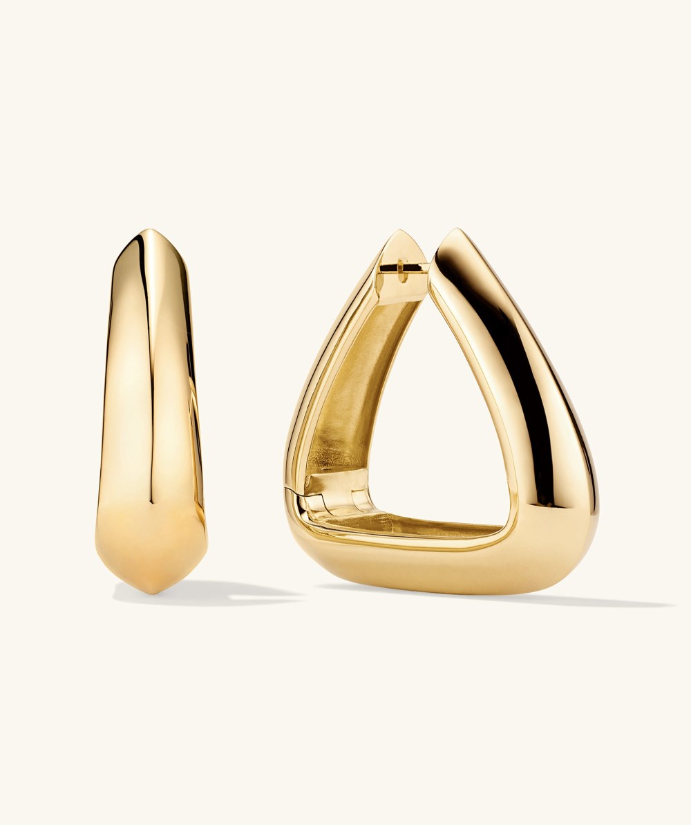 Mejuri Patra Oversized Hoops - Gold Vermeil Canada Store