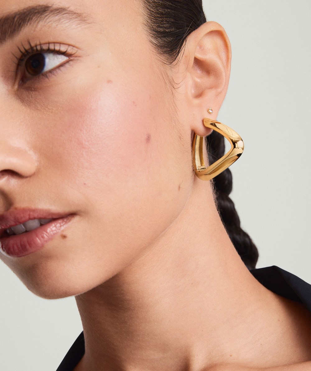 Mejuri Patra Oversized Hoops - Gold Vermeil Canada Store