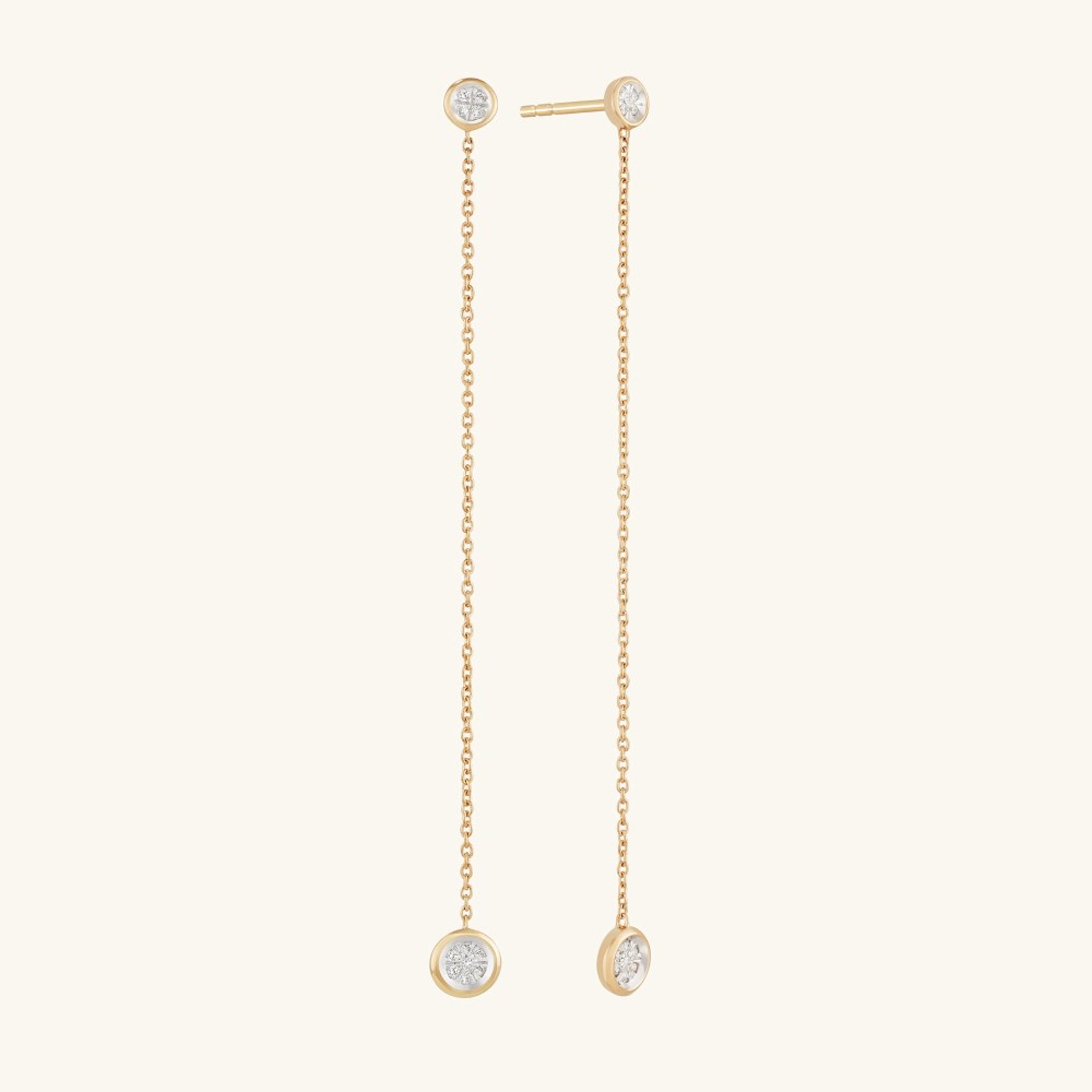 Mejuri Micro-Pavﾨﾦ Diamond Riviﾨﾨre Earrings - 14k Yellow Gold Canada Store