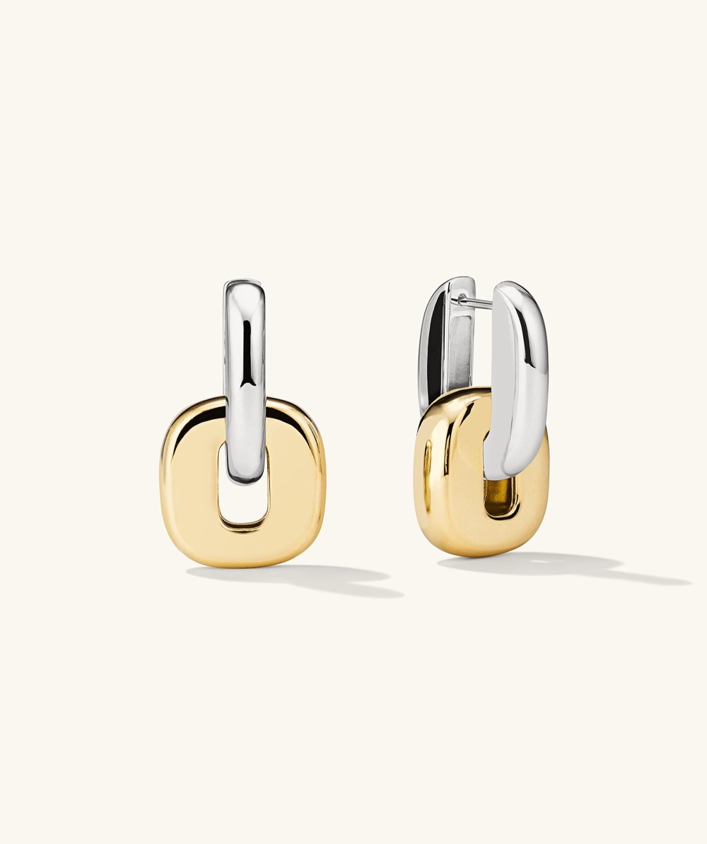 Mejuri Stevie Hoops - Sterling Silver, Gold Vermeil Canada Store