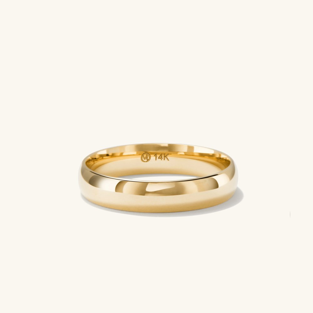 Mejuri 4mm Curve Band - 14k Yellow Gold Canada Store