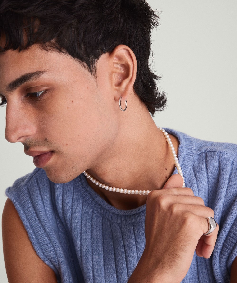 Mejuri Paradigm Pearl Necklace - Sterling Silver Canada Store