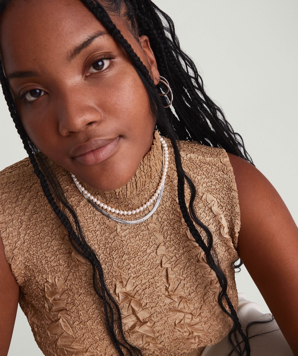 Mejuri Paradigm Pearl Necklace - Sterling Silver Canada Store