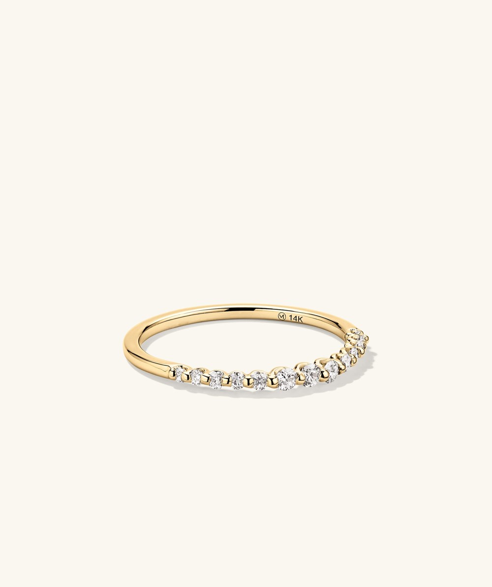 Mejuri Lace Diamond Ring - 14k Yellow Gold Canada Store