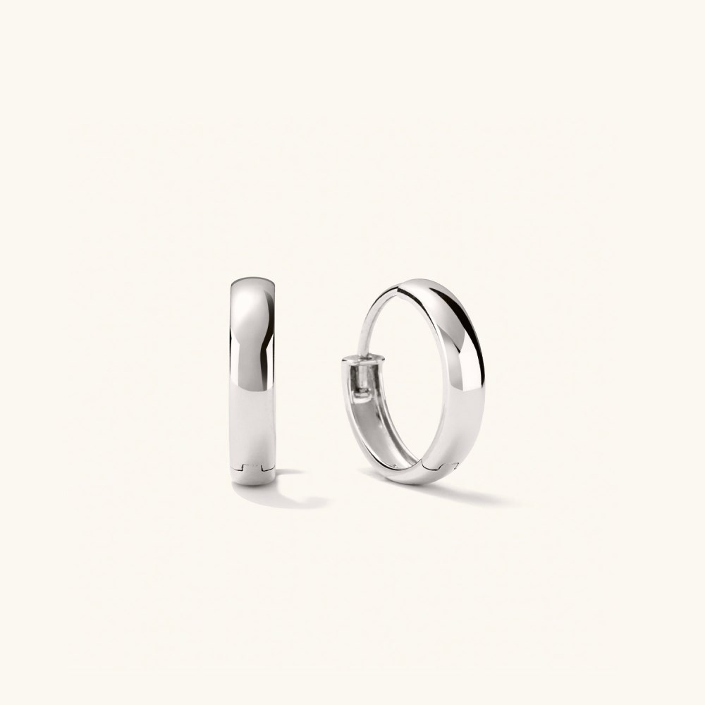 Mejuri Bold Small Hoops - 14k White Gold Canada Store