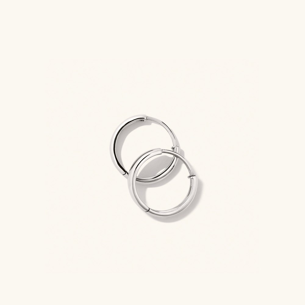 Mejuri Bold Small Hoops - 14k White Gold Canada Store