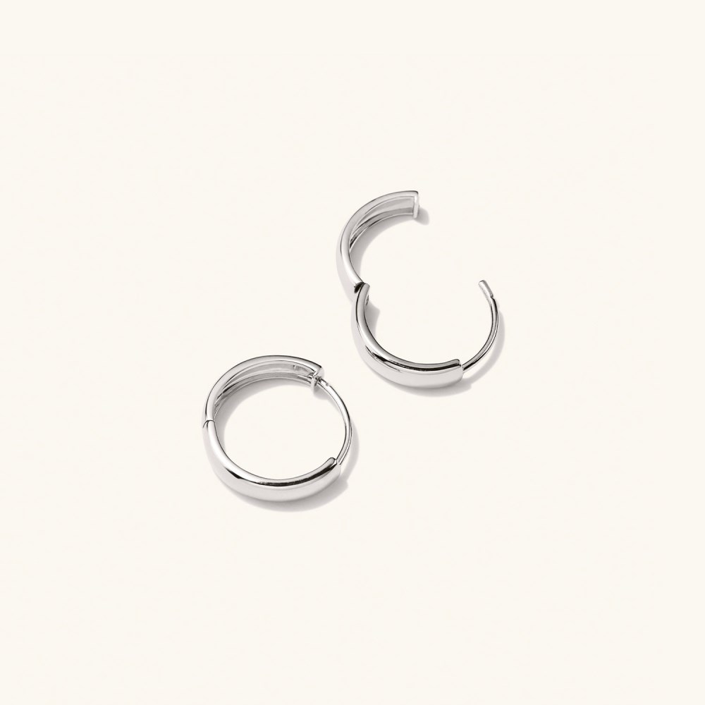Mejuri Bold Small Hoops - 14k White Gold Canada Store