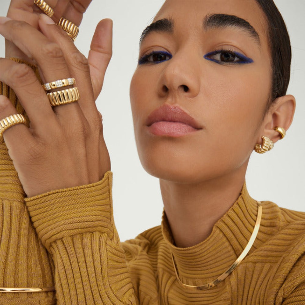 Mejuri Charlotte Bold Ring - Gold Vermeil Canada Store