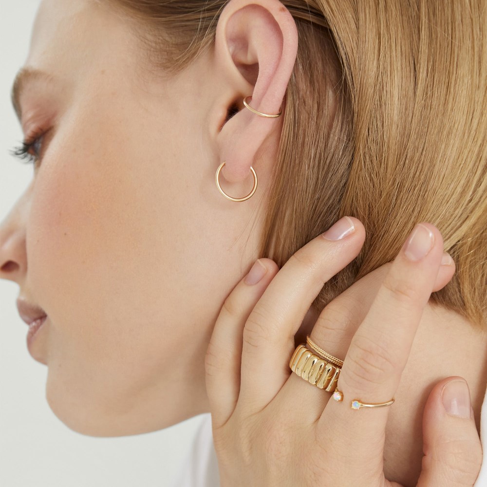 Mejuri Charlotte Bold Ring - Gold Vermeil Canada Store