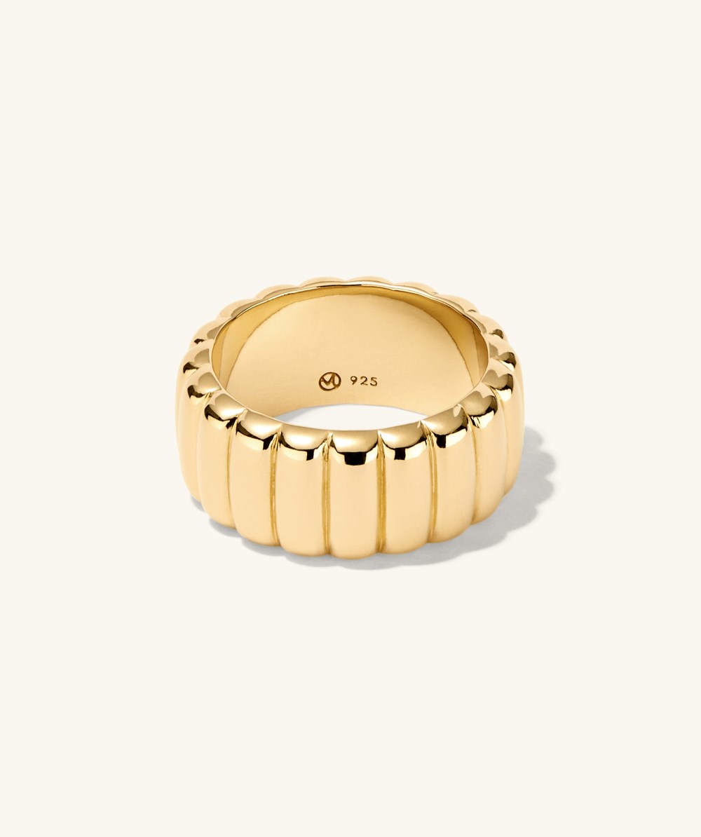 Mejuri Charlotte Bold Ring - Gold Vermeil Canada Store