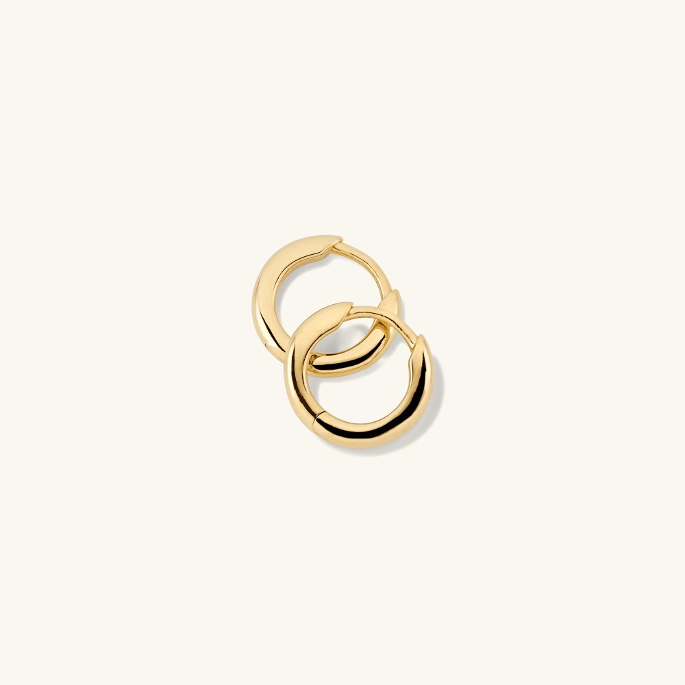 Mejuri Tube Huggie Hoops - Gold Vermeil Canada Store