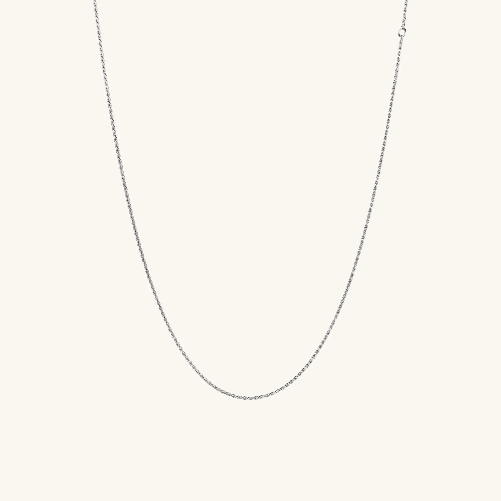 Mejuri Rope Chain Necklace - Sterling Silver Canada Store