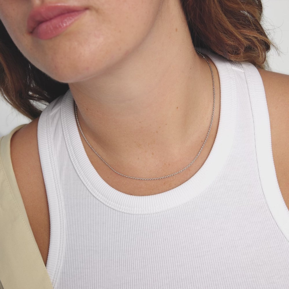 Mejuri Rope Chain Necklace - Sterling Silver Canada Store