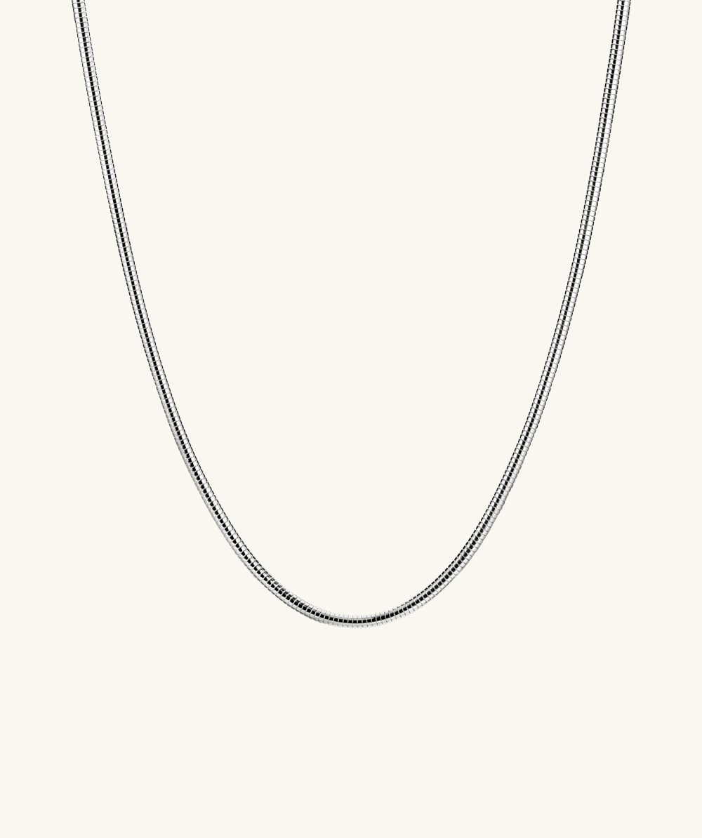 Mejuri Boa Chain Necklace - Sterling Silver Canada Store