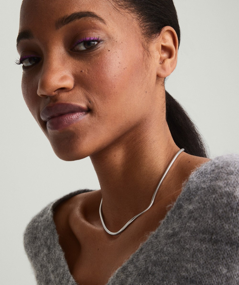 Mejuri Boa Chain Necklace - Sterling Silver Canada Store