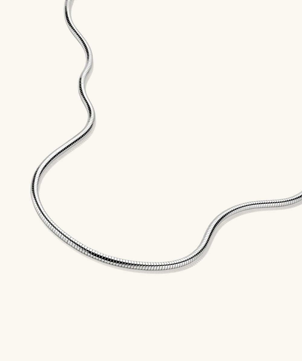 Mejuri Boa Chain Necklace - Sterling Silver Canada Store