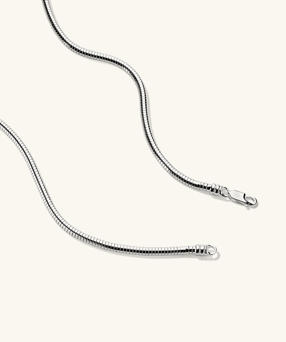 Mejuri Boa Chain Necklace - Sterling Silver Canada Store