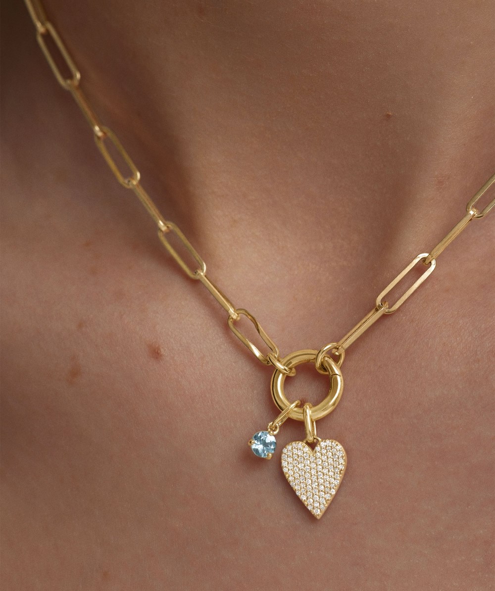 Mejuri Pavﾨﾦ Diamond Heart Pendant - 14k Yellow Gold Canada Store