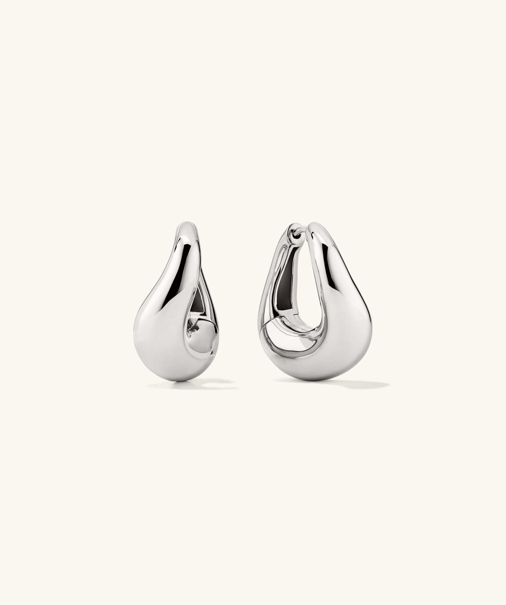 Mejuri D?me Figure Hoops - Sterling Silver Canada Store