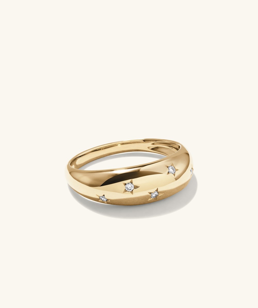 Mejuri Celestial D?me Ring - 14k Yellow Gold Canada Store