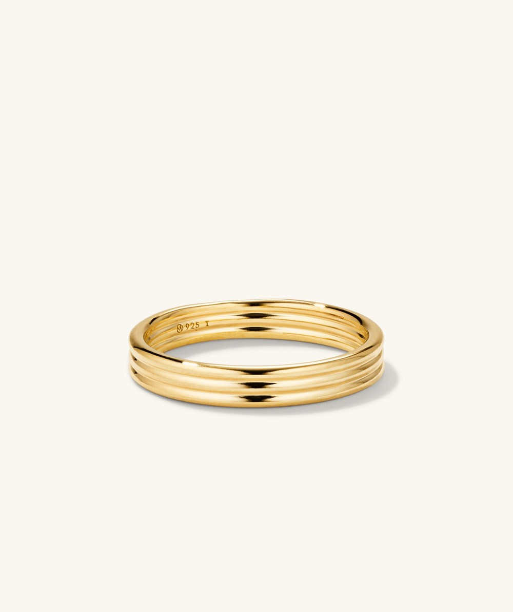 Mejuri Coil Stacker Ring - Gold Vermeil Canada Store