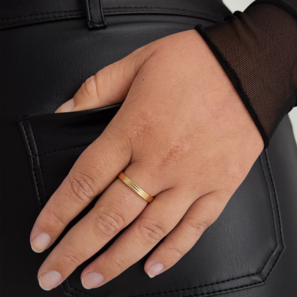 Mejuri Coil Stacker Ring - Gold Vermeil Canada Store