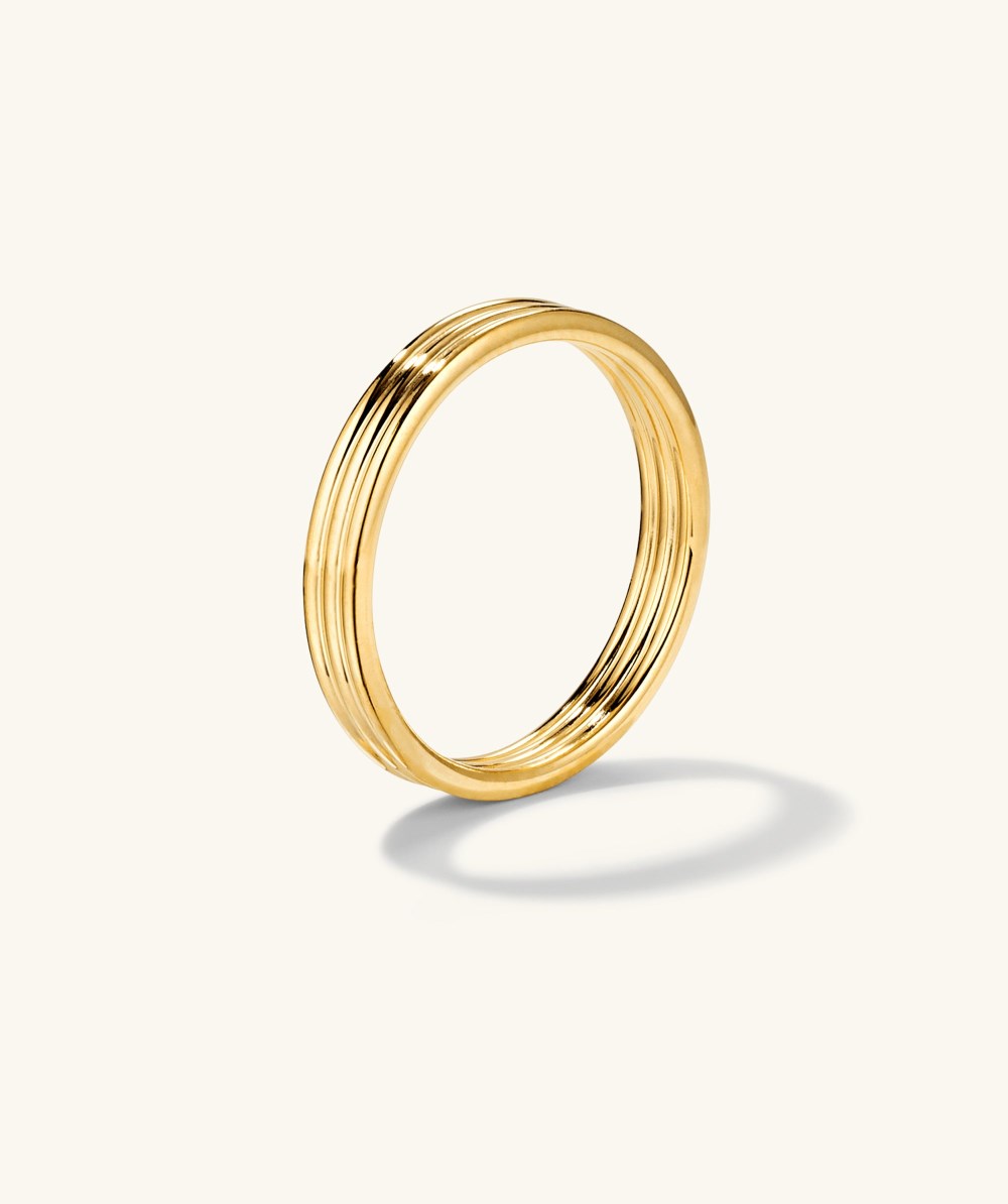Mejuri Coil Stacker Ring - Gold Vermeil Canada Store
