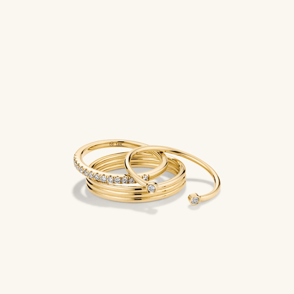 Mejuri Coil Stacker Ring - Gold Vermeil Canada Store