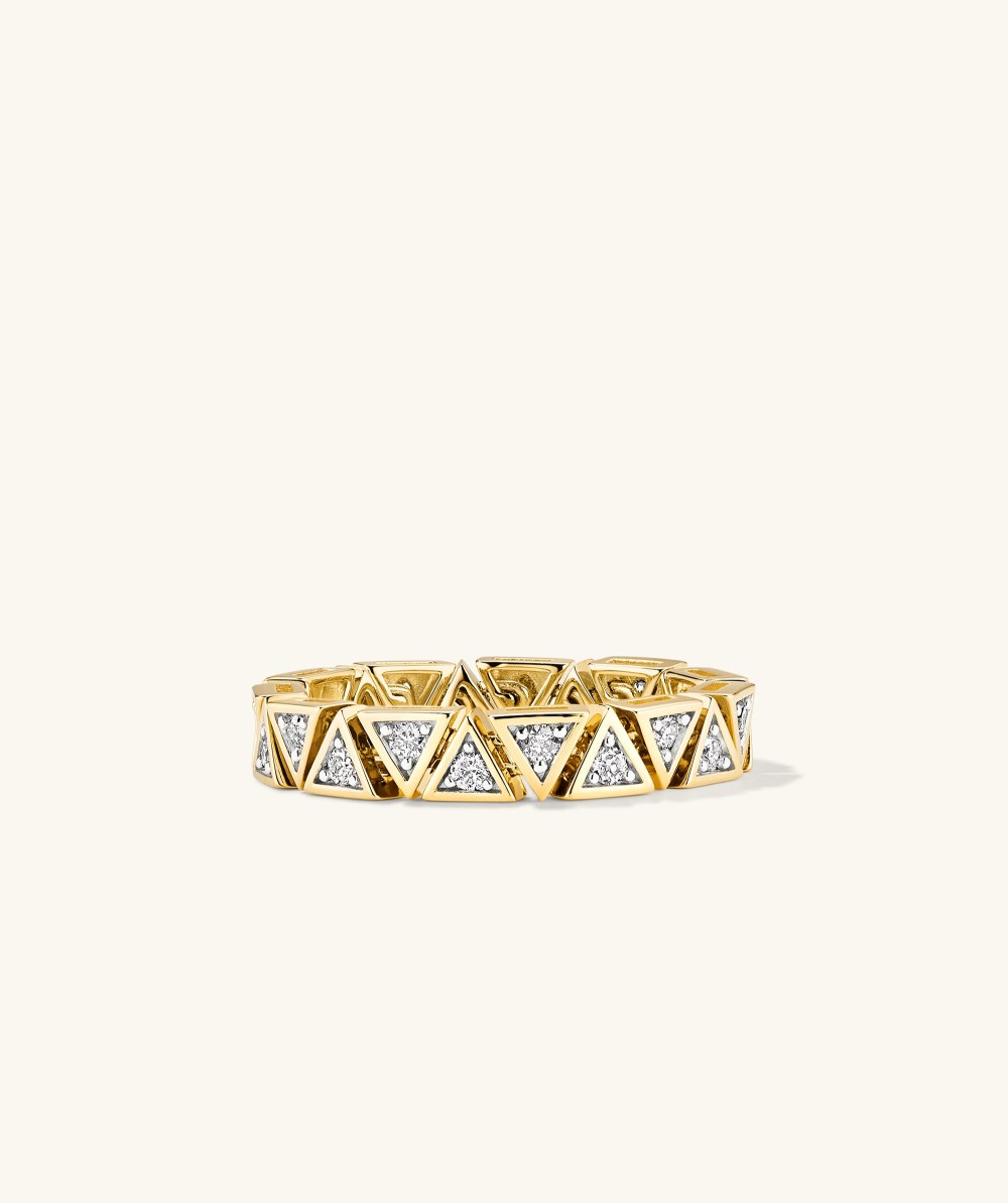 Mejuri Patra Diamond Tennis Ring - 14k Yellow Gold Canada Store