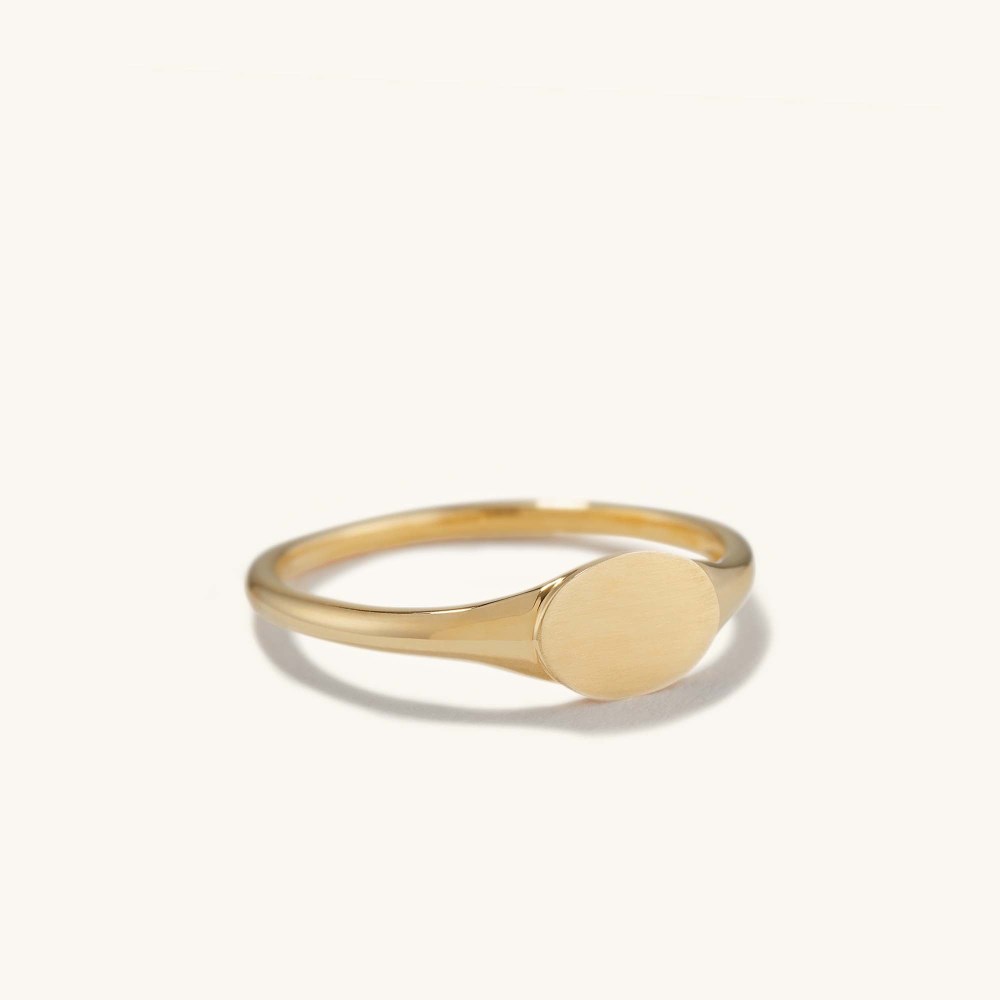 Mejuri Signet Ring - 14k Yellow Gold Canada Store