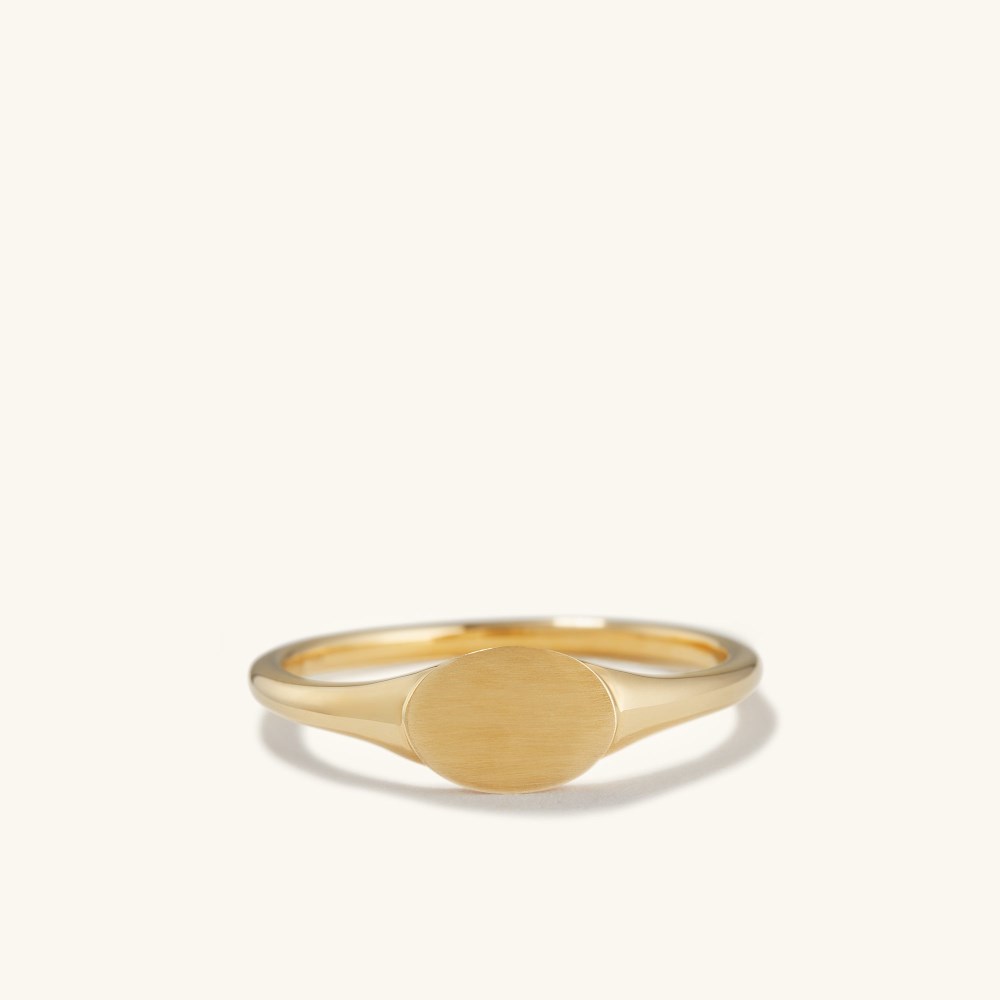 Mejuri Signet Ring - 14k Yellow Gold Canada Store
