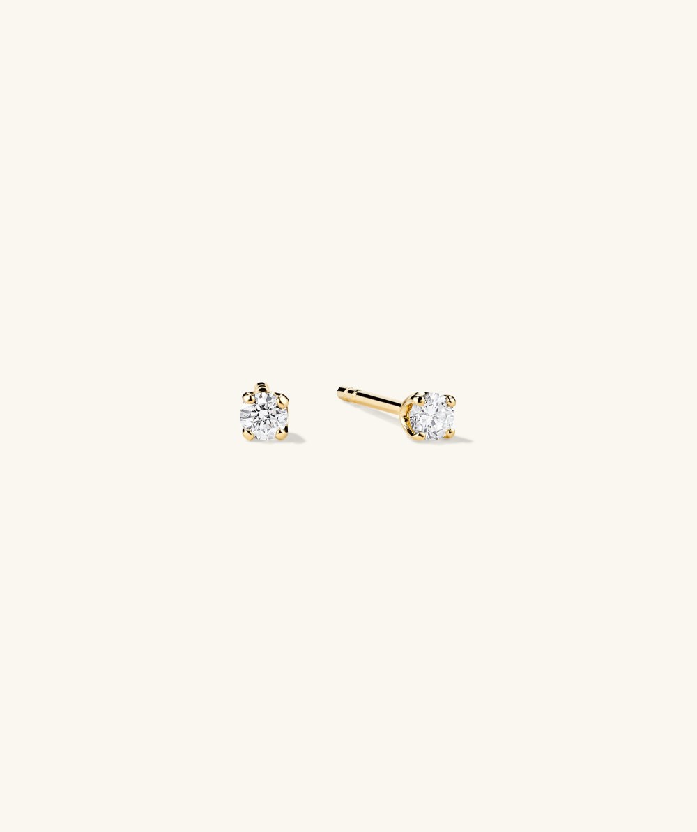 Mejuri Diamond Mini Studs - 14k Yellow Gold Canada Store