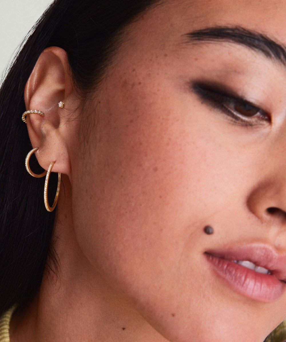 Mejuri Diamond Mini Studs - 14k Yellow Gold Canada Store