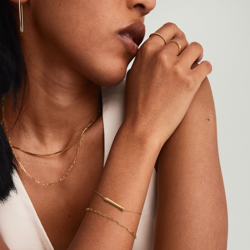 Mejuri Boyfriend Bold Bracelet - 14k Yellow Gold Canada Store