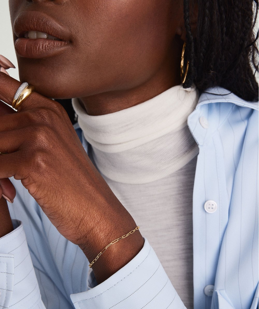 Mejuri Boyfriend Bold Bracelet - 14k Yellow Gold Canada Store