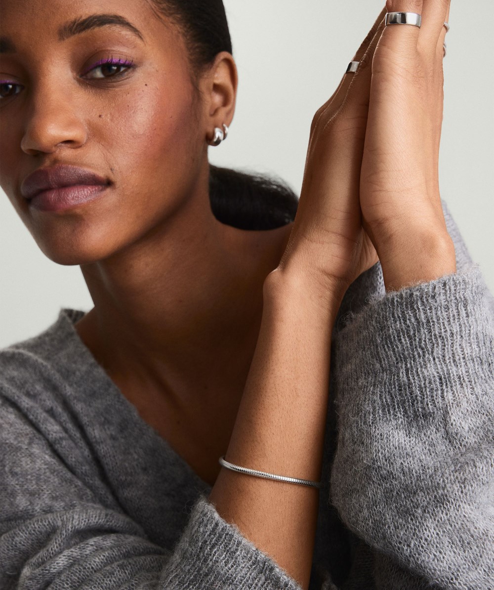 Mejuri Boa Chain Bracelet - Sterling Silver Canada Store
