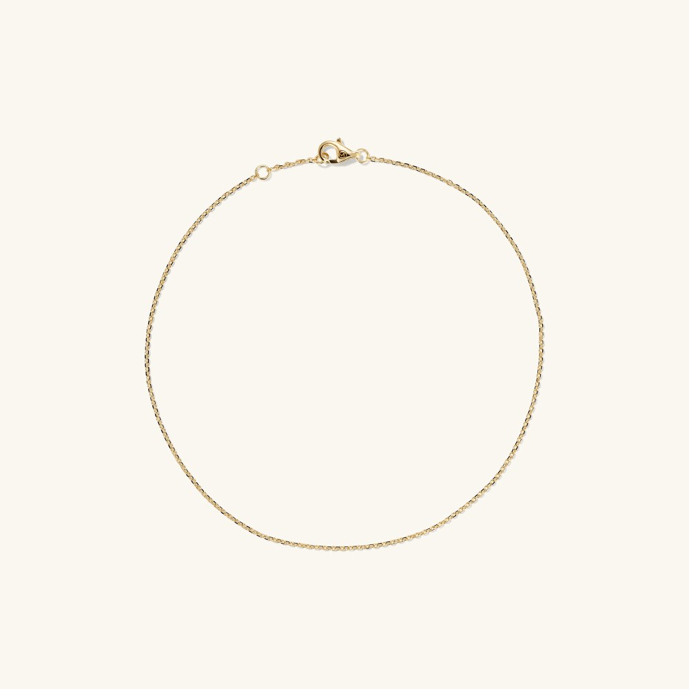 Mejuri Chain Anklet - 14k Yellow Gold Canada Store