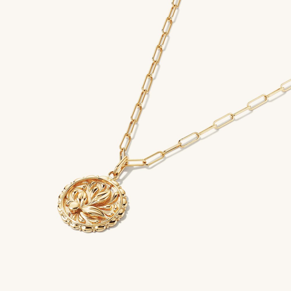 Mejuri Balance: Terra Coin Charm Pendant - 14k Yellow Gold Canada Store