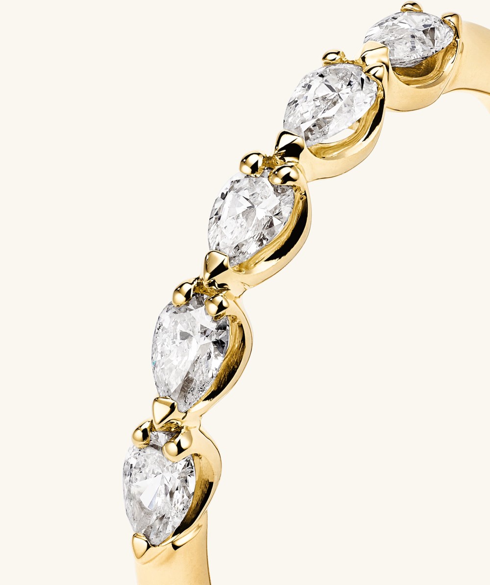 Mejuri Pear Multi Diamond Ring - 14k Yellow Gold Canada Store