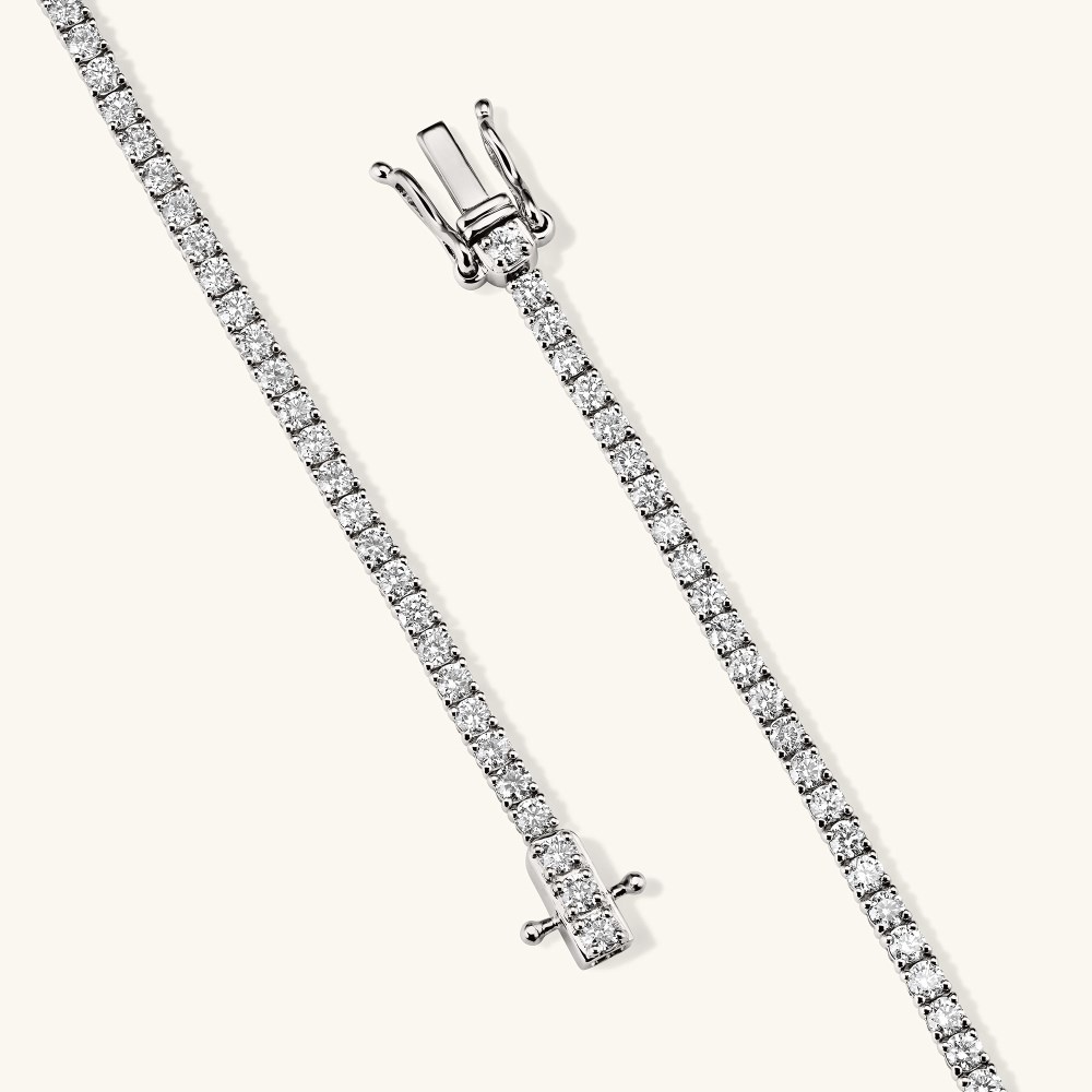 Mejuri Lab Grown Diamond Tennis Bracelet 1.8mm - 14k White Gold Canada Store