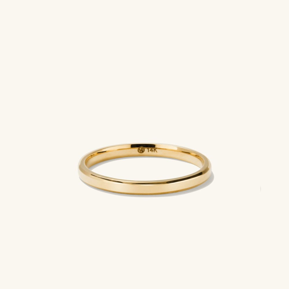 Mejuri 2mm Smooth Band - 14k Yellow Gold Canada Store