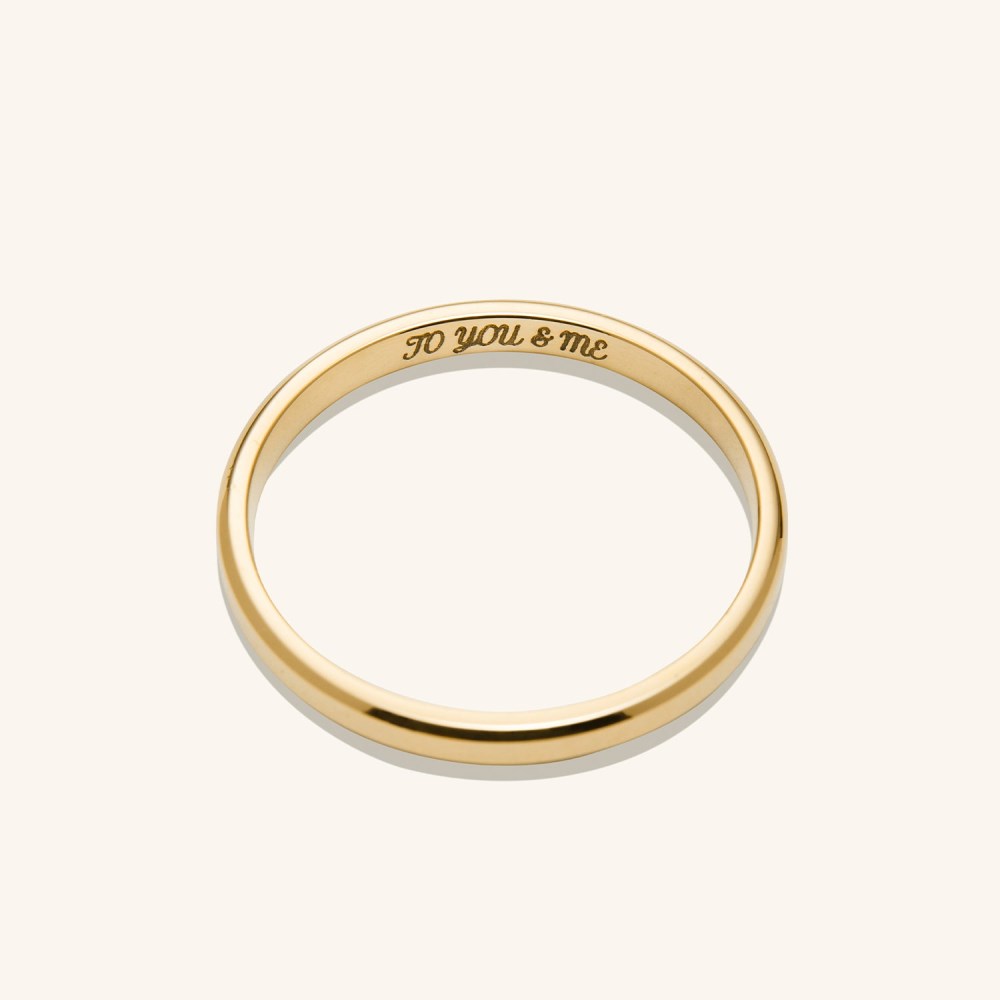 Mejuri 2mm Smooth Band - 14k Yellow Gold Canada Store
